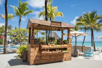 Juice bar at Ambre Resort in Mauritius