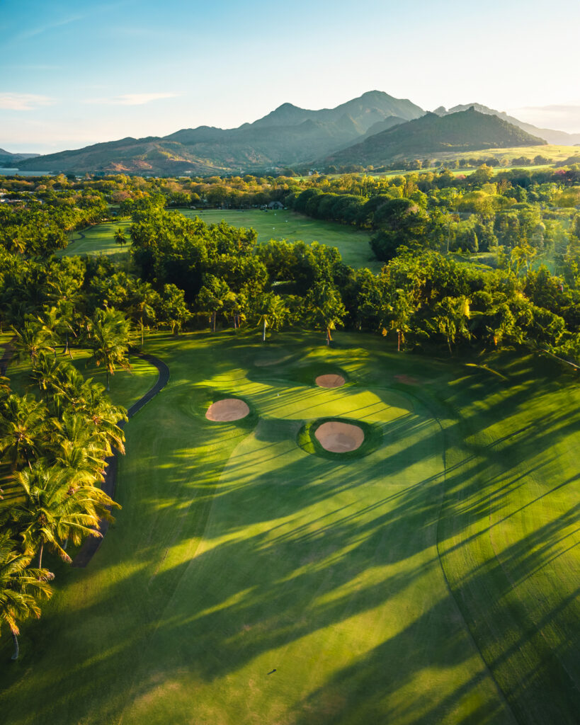 Aerial view of Anahita golf course