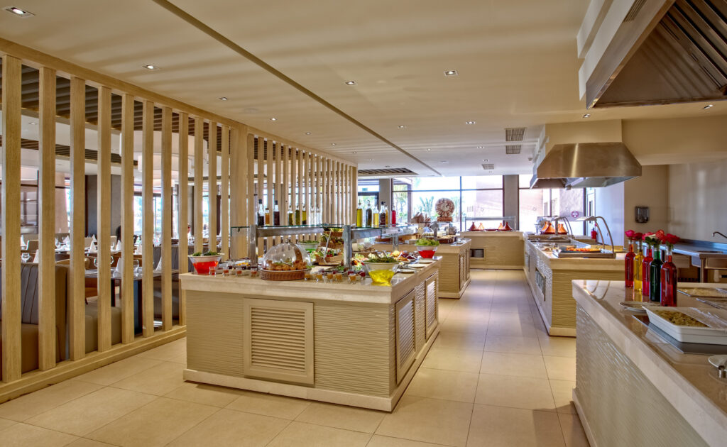 Lunchtime buffet area at Be Live Collection