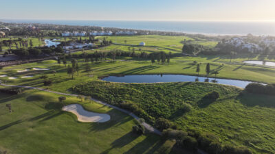 Aerial view of fairway