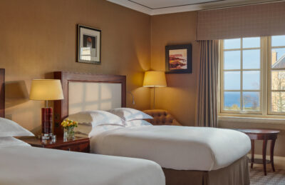 Twin bed accommodation at the Fairmont St Andrews
