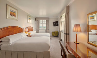 Twin bed accommodation at the Fairmont St Andrews
