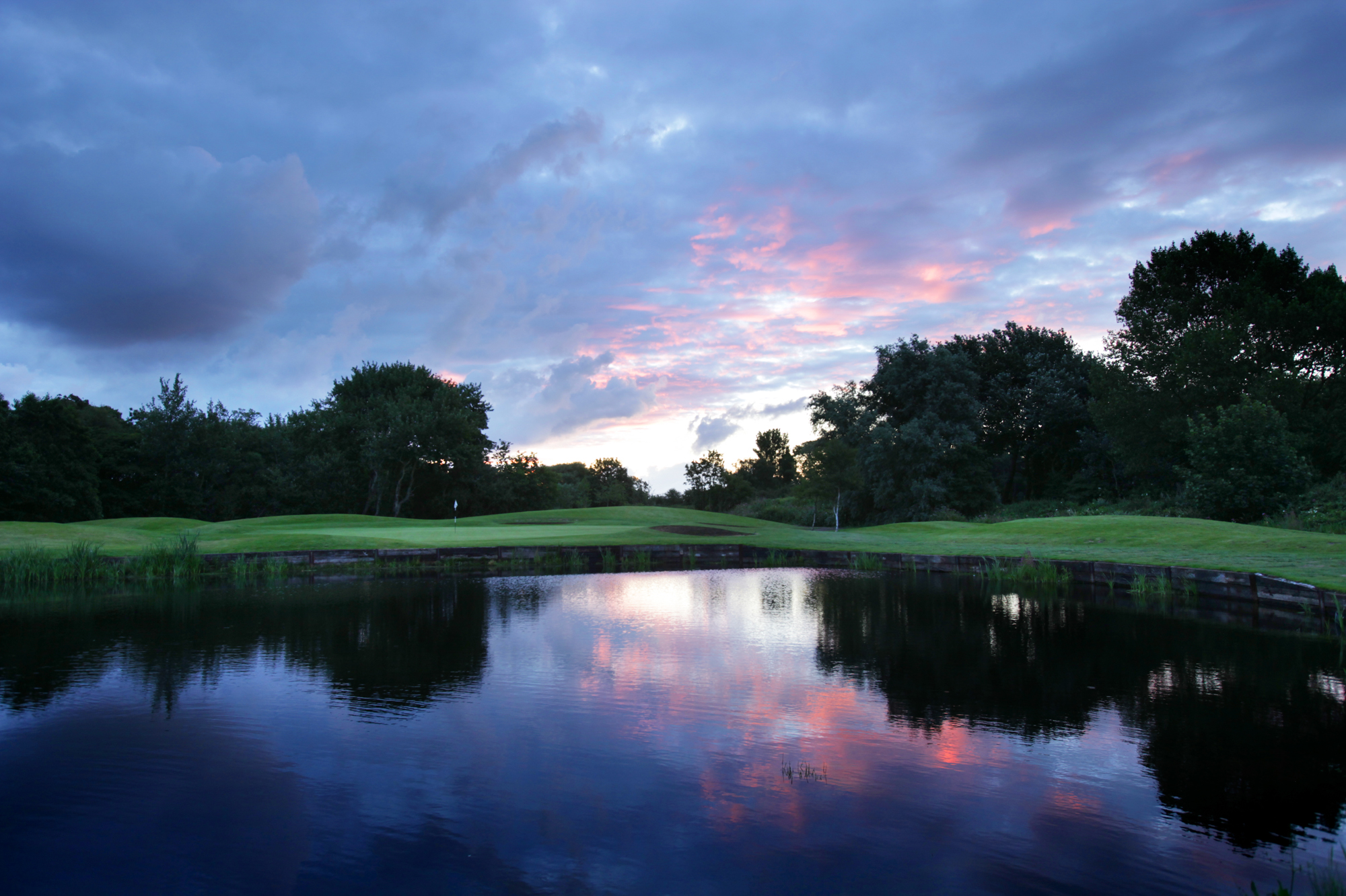 Lake on the golf course at Formby Hall Golf Resort & Spa