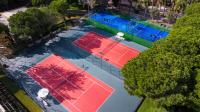 Tennis courts at Gloria Golf Resort