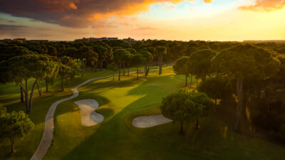 Aerial view of hole