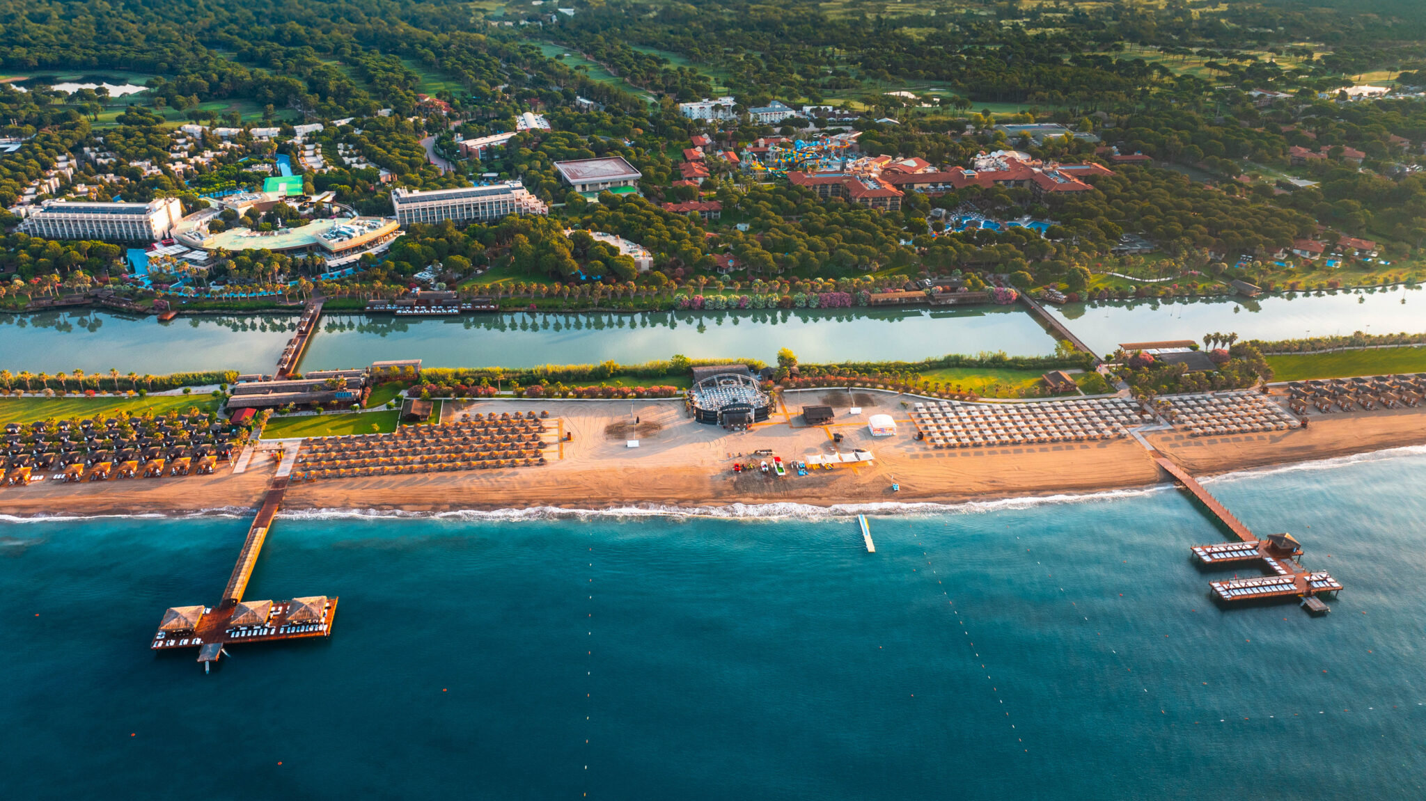 Aerial view of beach