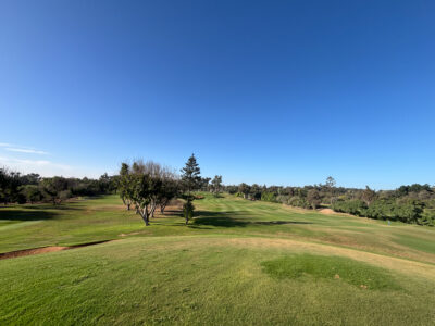 Fairway wiwth trees running between both holes at Golf du Soleil
