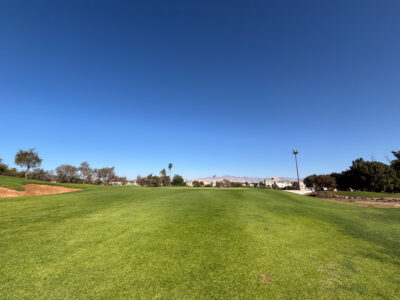 Fairway view with bunker on the left at Golf de L'Ocean Course