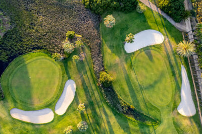 Birdseye view of hole