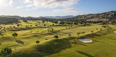 Aerial view of course