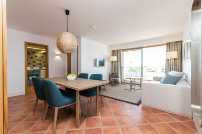 Accommodation living area at Patio Suite Hotel