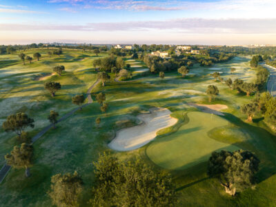 Aerial view of course