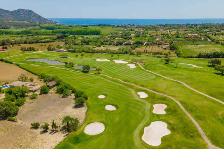 Aerial view of Pula Golf Club