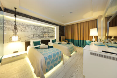 Twin bed accommodation at Sueno Hotels Deluxe Belek