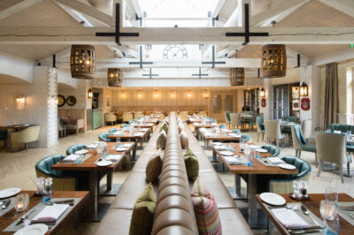 Indoor dining at The Belfry