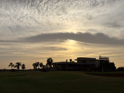 Fairway with palm trees in the background at The Montgomerie Marrakech