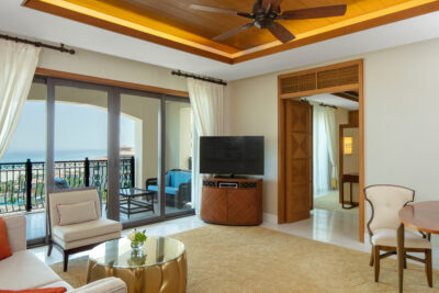 Accommodation living area at The St Regis Saadiyat Island Resort