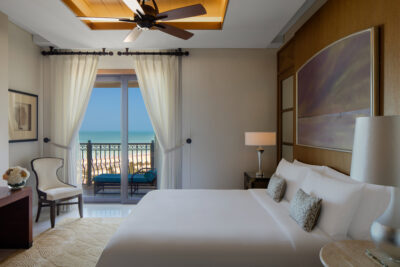 Double bed accommodation at The St Regis Saadiyat Island Resort