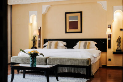Double bed accommodation at Tikida Golf Palace