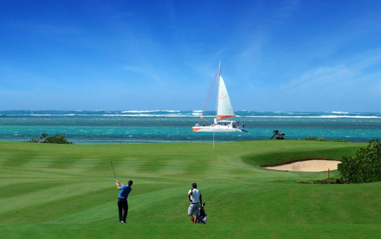 Fairway with ocean view