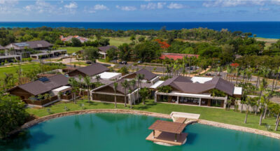 Aerial view of accommodation