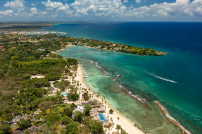 Aerial view of beach