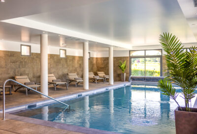 Indoor pool at Chateau des Vigiers