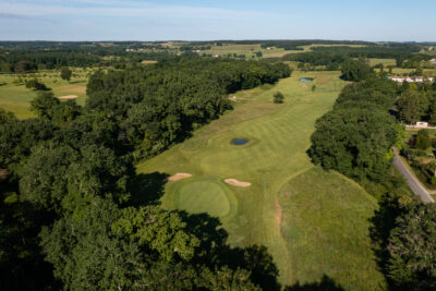 Aerial view of fairway at Chateau des Vigiers