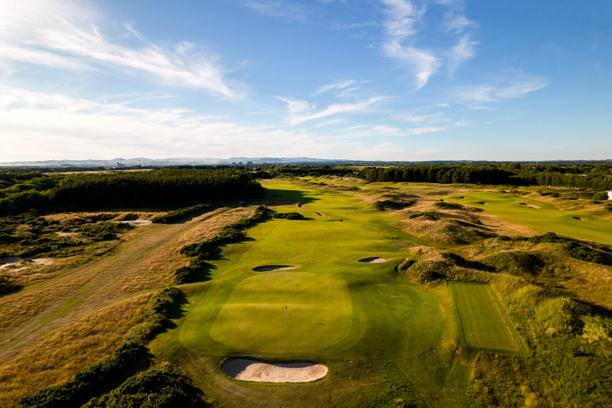 aerial view of one of the best golf courses in Scotland