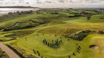 People using the practice facilities at Jameson Golf Links