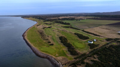 Aerial view of course