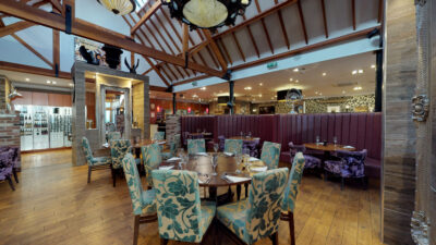 Indoor restaurant at Old Thorns