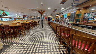 Indoor bar at Old Thorns