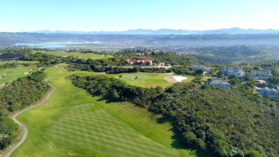 Aerial view of course