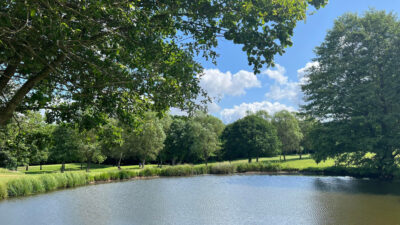 Lake on fairway at Sandford Springs Hotel & Golf Club