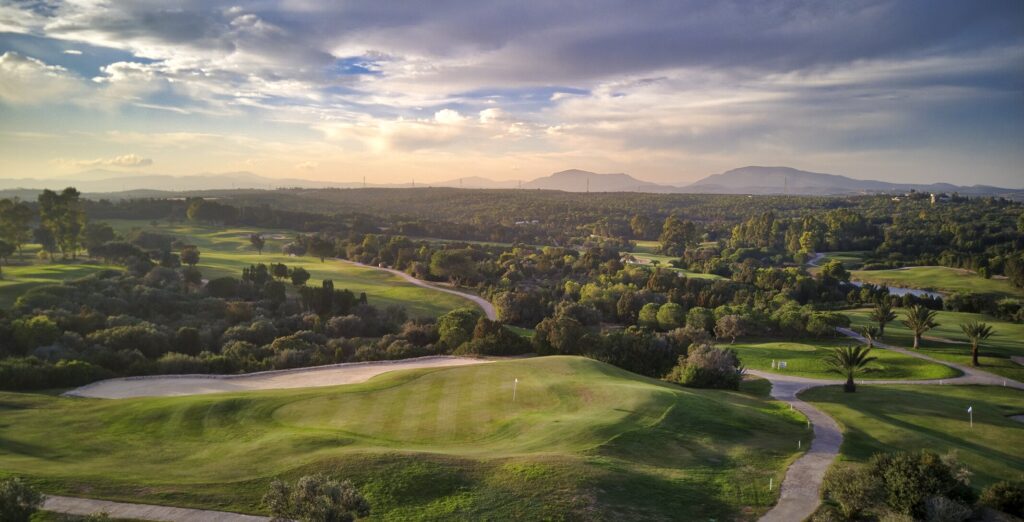 Aerial shot of Citrus Golf La Foret course in Tunisia.