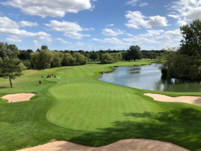 Green with bunkers