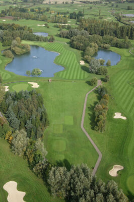 Aerial view of course