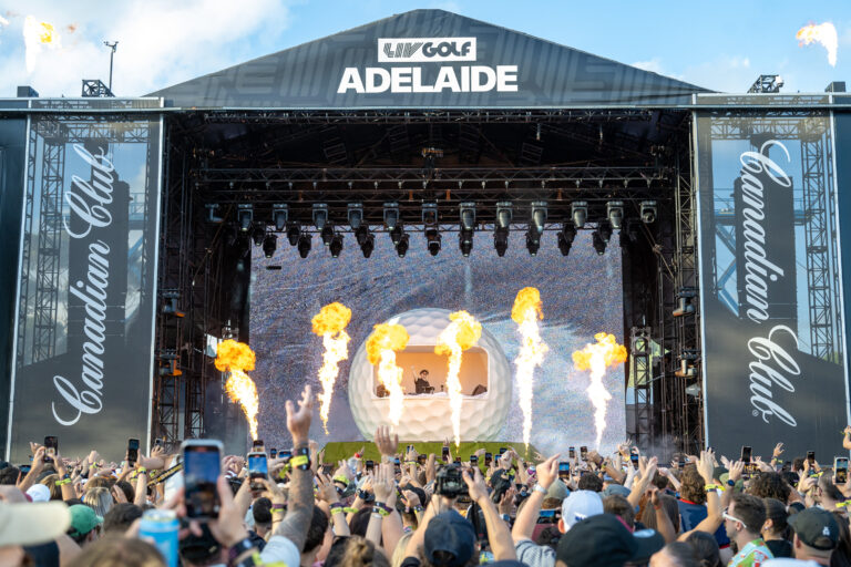 Dom Dolla performing at LIV Golf Adelaide.