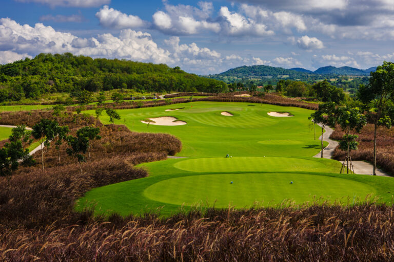aerial view of siam country club in Thailand