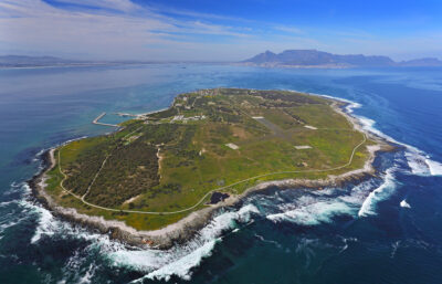 aerial view of robben island