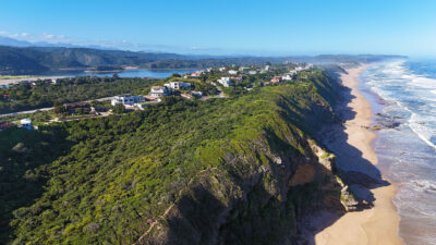 aerial view of the garden route in south africa