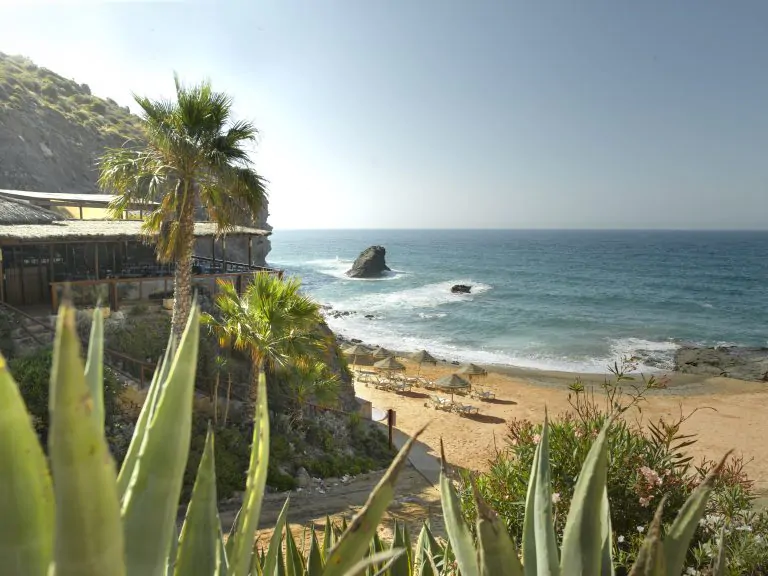 La Cala beach and restaurant scaled
