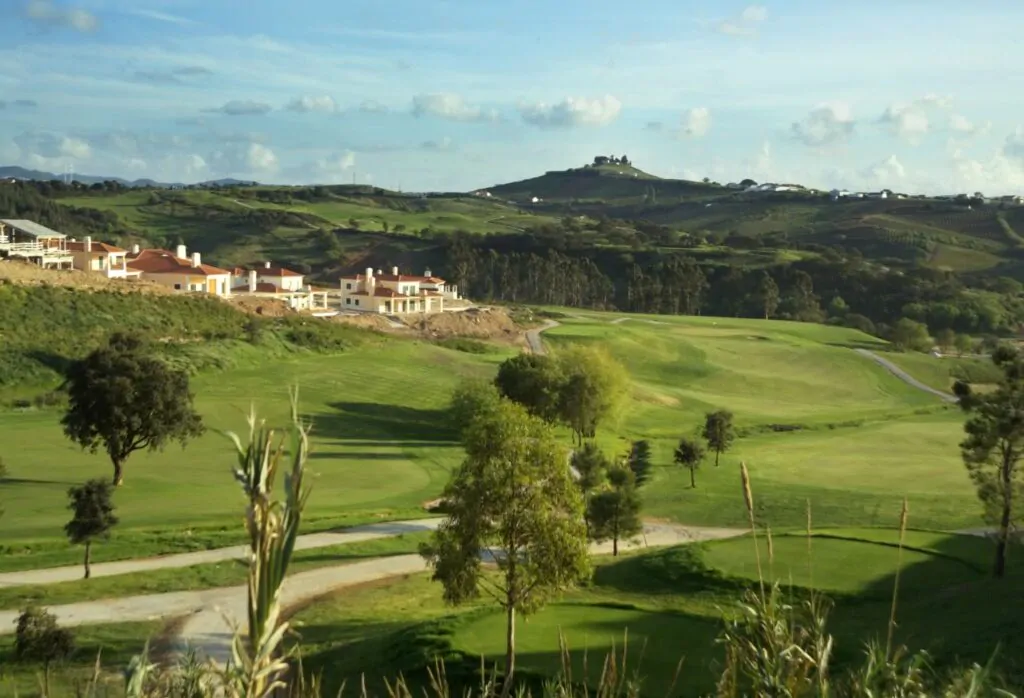 campo real golf course and hotel in the background
